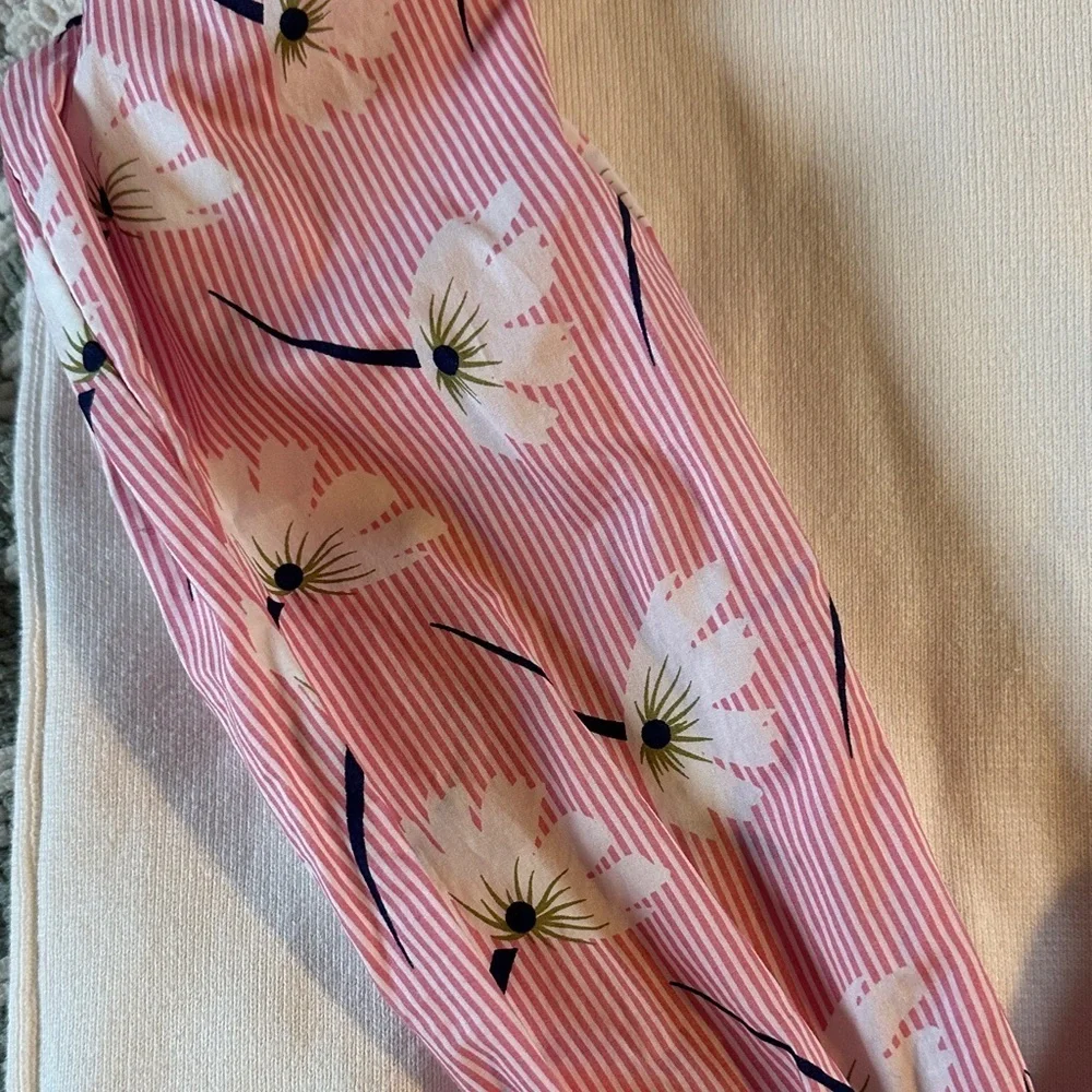 Fate Women's White and Pink Sweater with Floral Sleeves - Picture 3 of 4